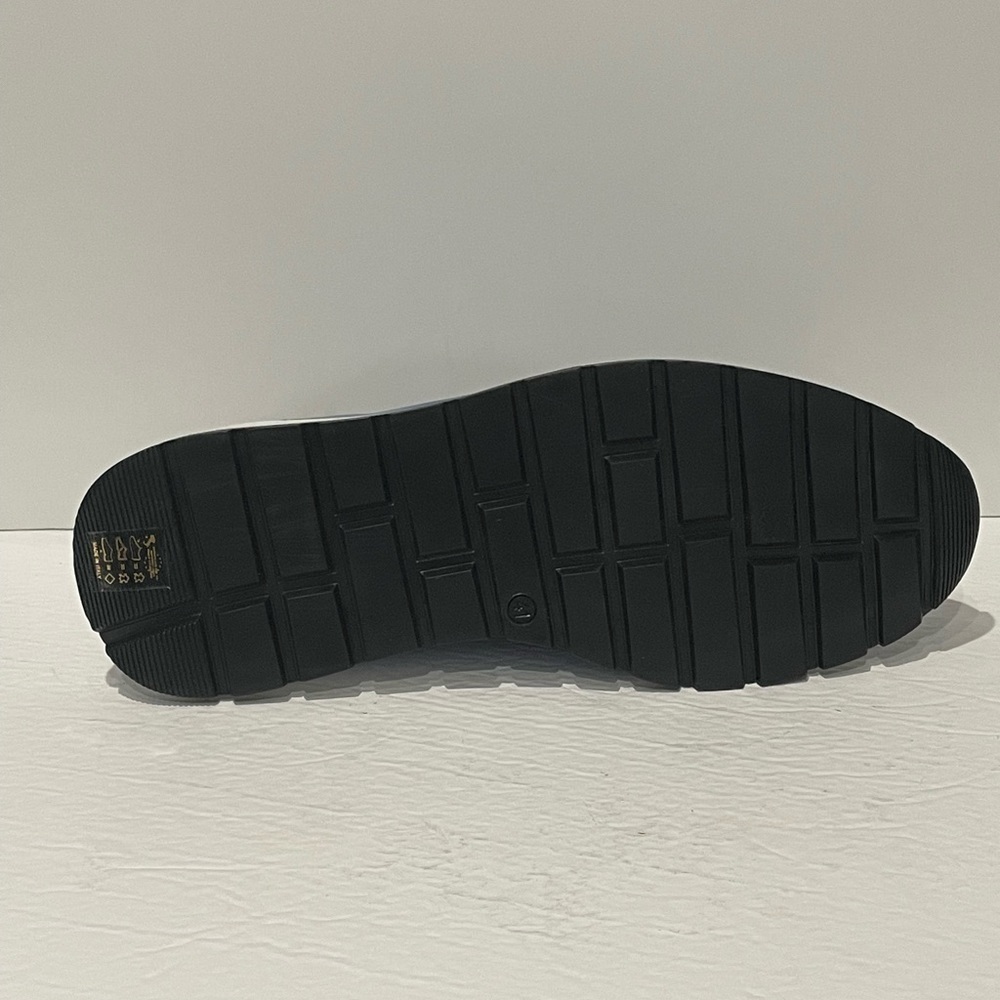 Emilio Franco shoes sneakers casual blue Italian leather Oxford - Picture 6 of 7